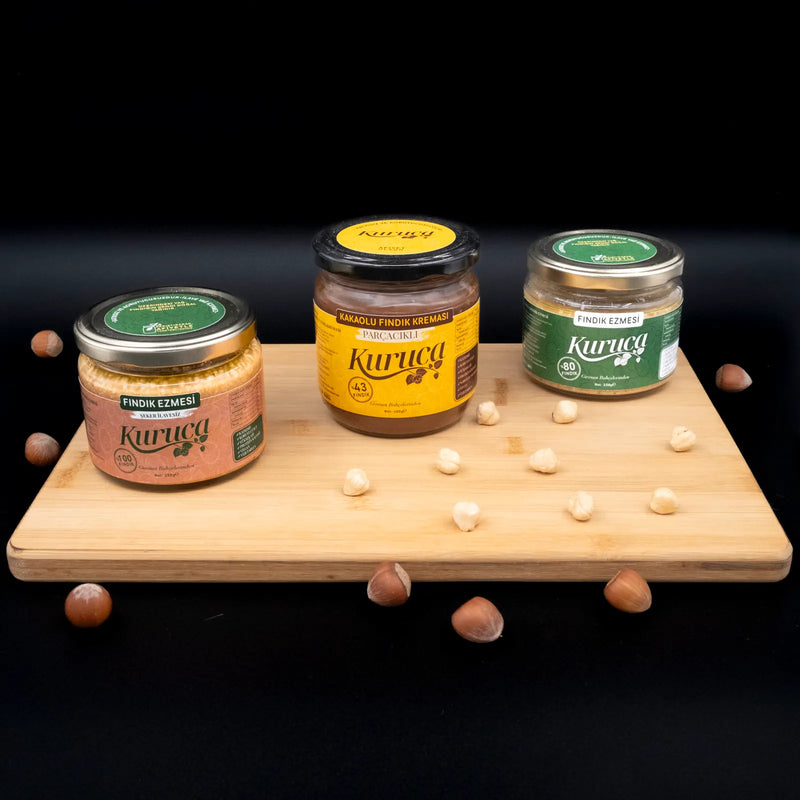 Giresun Fındık Ezmesi ve Sürülebilir Krema Çeşitleri - Kuruca Bahçesi