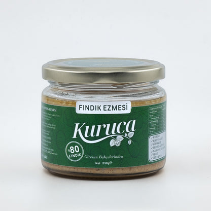 cam kavanozda doğal fındık ezmesi