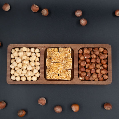 Kavrulmuş, natürel, krokan fındık tadım seti