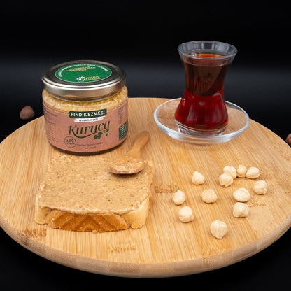 %100 Giresun Fındık Ezmesi (Şeker İlavesiz & Saf) - 250g - Kuruca Bahçesi