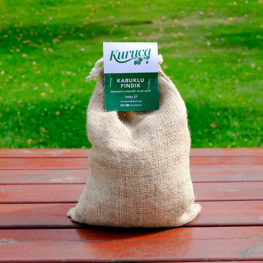 Jüt kesede yeni mahsul kabuklu Giresun fındığı