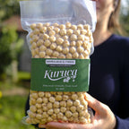 Kuruca Bahçesi Giresun kavruluş fındık yakın çekim. Vakumlu 500g ambalaj.