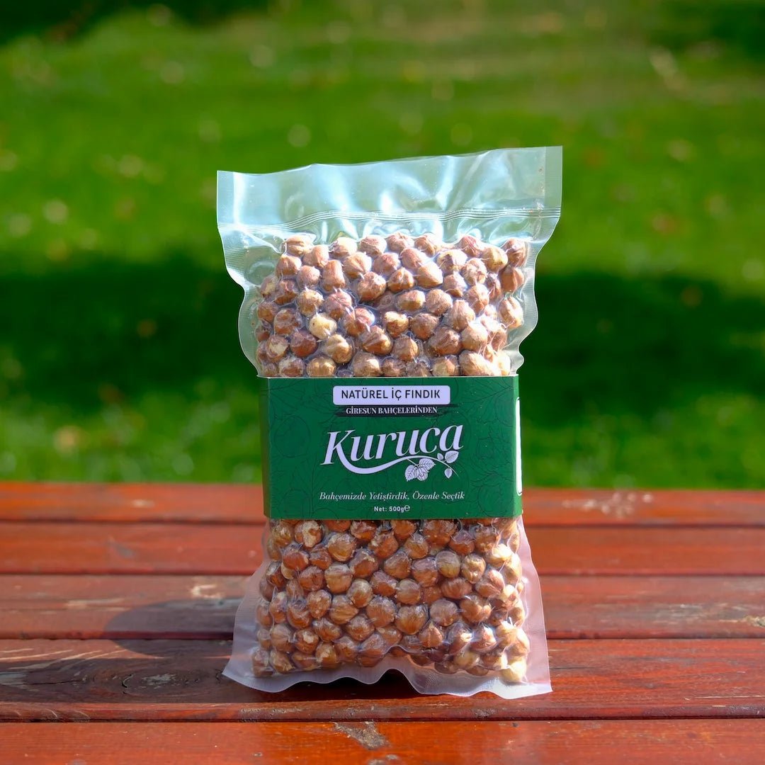 Giresun Natürel Çiğ Fındık 500g (Vakumlu & İşlem Görmemiş) - Kuruca Bahçesi