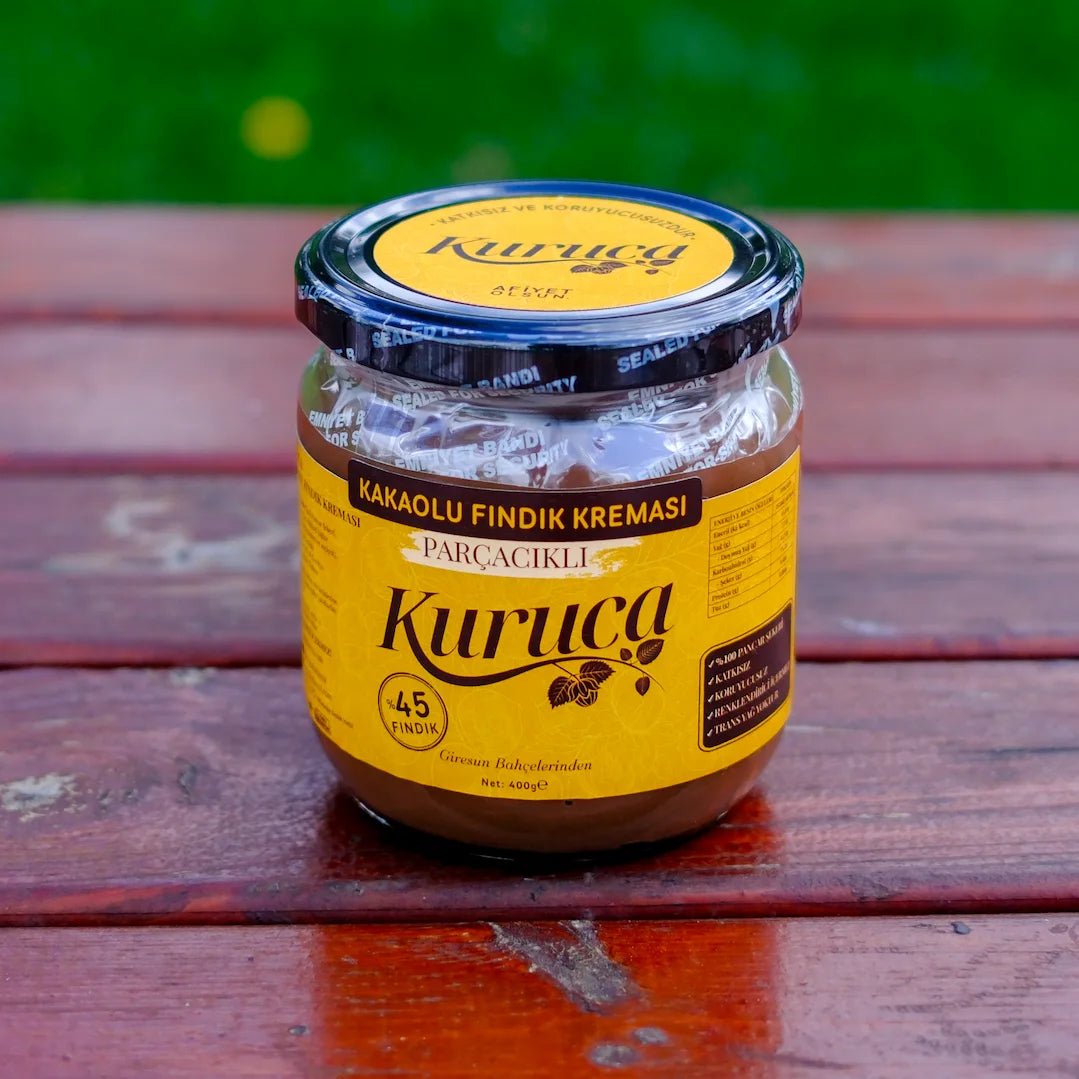 Kakaolu Fındık Kreması (%45 Fındıklı & Parçacıklı) - 400g - Kuruca Bahçesi