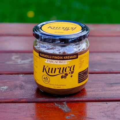 Kakaolu Fındık Kreması (%45 Fındıklı & Parçacıklı) - 400g - Kuruca Bahçesi