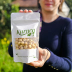 Giresun kavrulmuş fındık 100g'lık pratik pakette yakın çekim.
