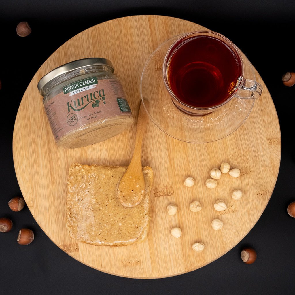 Fındık Ezmesi İkilisi (Şeker İlavesiz & Pancar Şekerli) - 2x250g - Kuruca Bahçesi