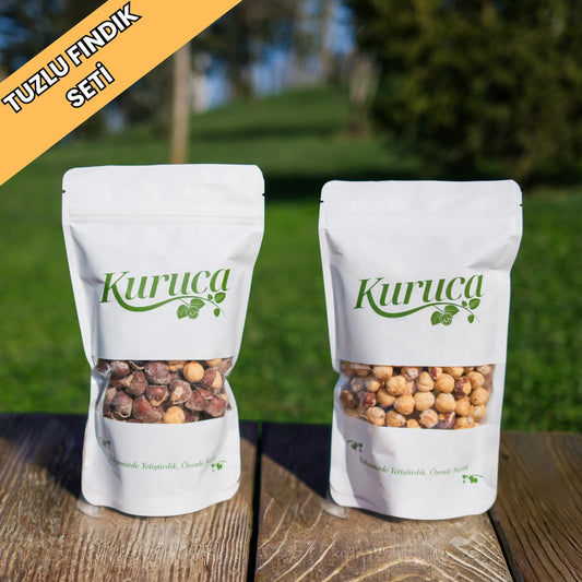 Kaya Tuzlu Fındık Seti – Kabuklu & Kabuksuz